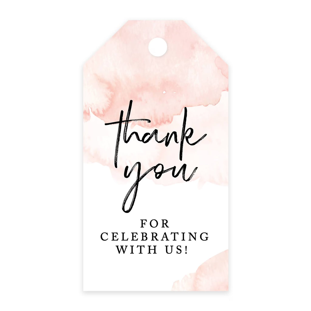 Coral Brushed Watercolor Cardstock Gift Tags 100-Pk F96656