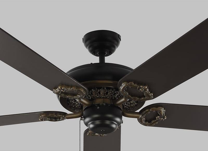 Matte Black 52x22 Ceiling Fan M8550