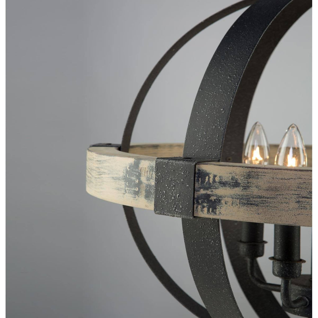 Black 4 Light Chandelier R745