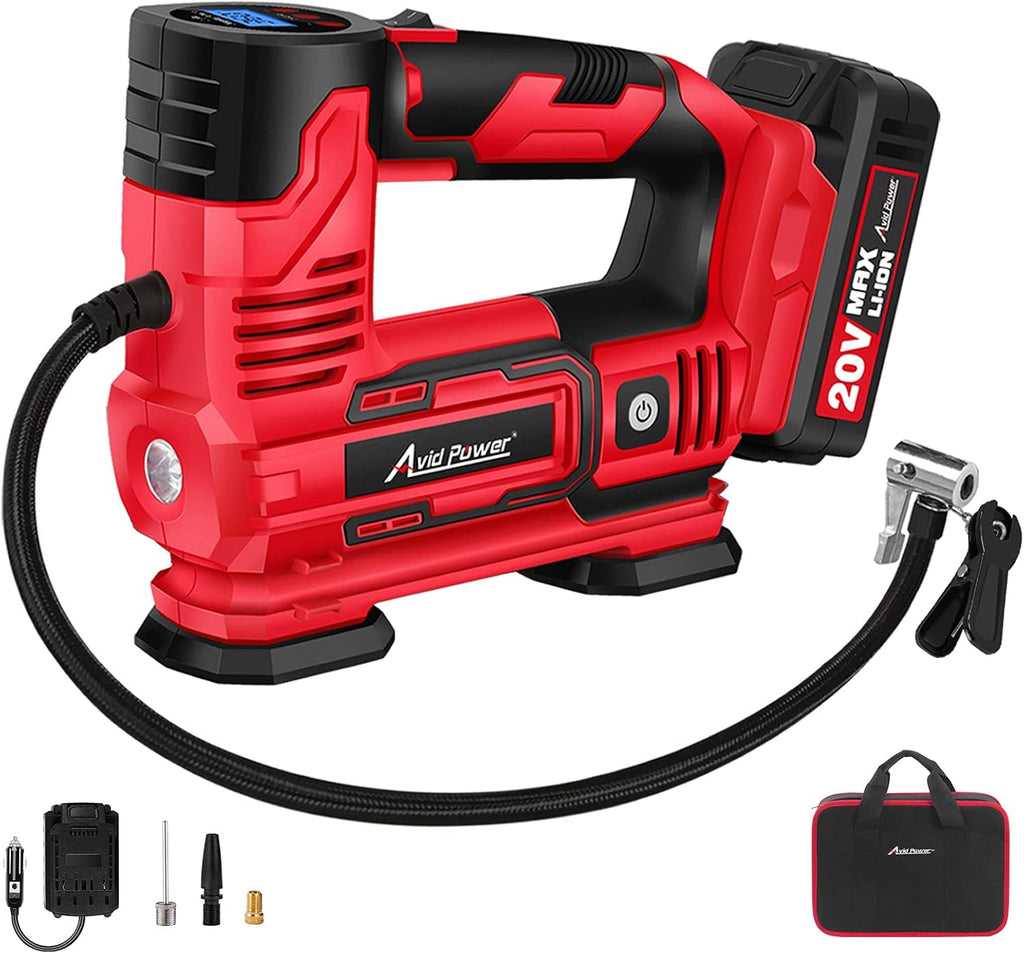 20V Cordless Tire Inflator with Digital Pressure Gauge K107