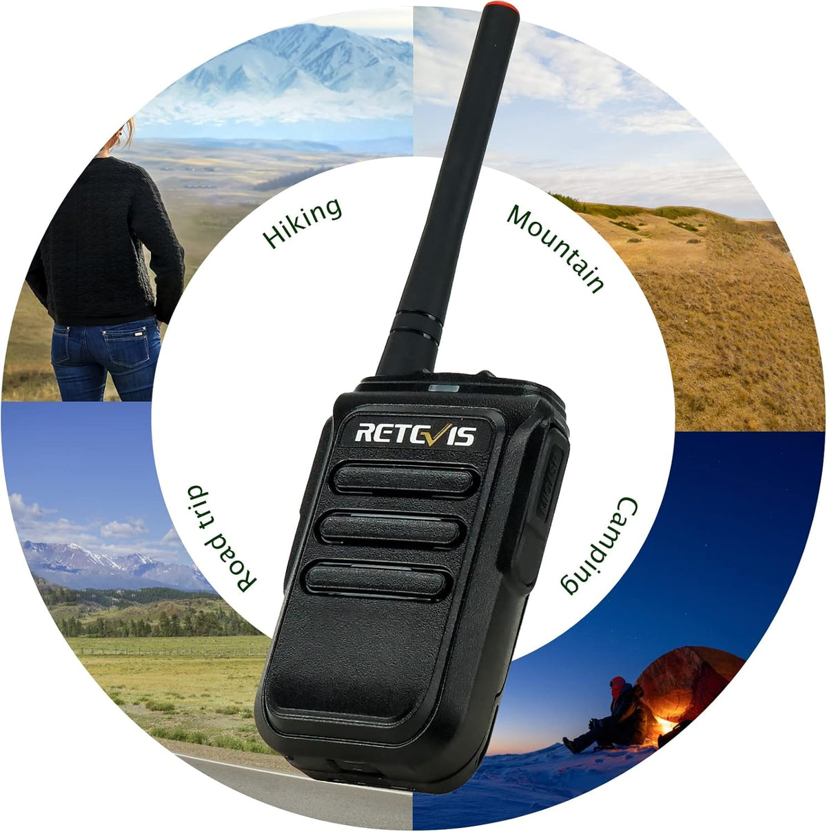 Rechargeable Long Range Two Way Radio 2 Pack H813635