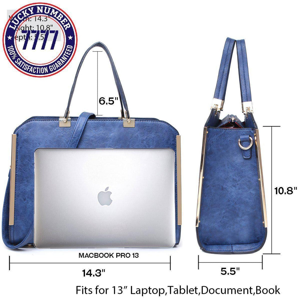 Black Laptop Briefcase Handbag with Matching Wallet Q41176