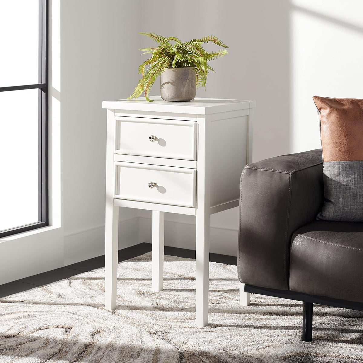 French Grey End Table Y3319