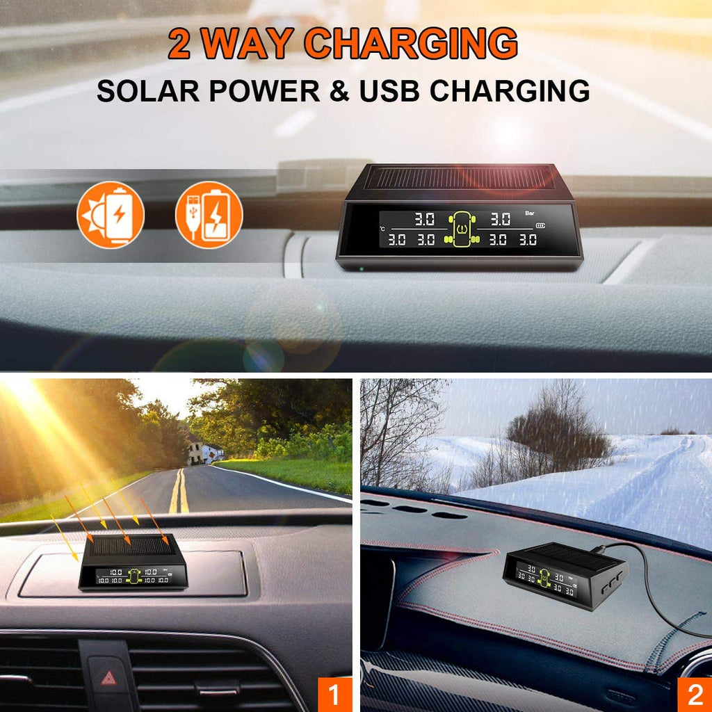 Tire Pressure Monitoring System with 6 Tire External Sensors W799