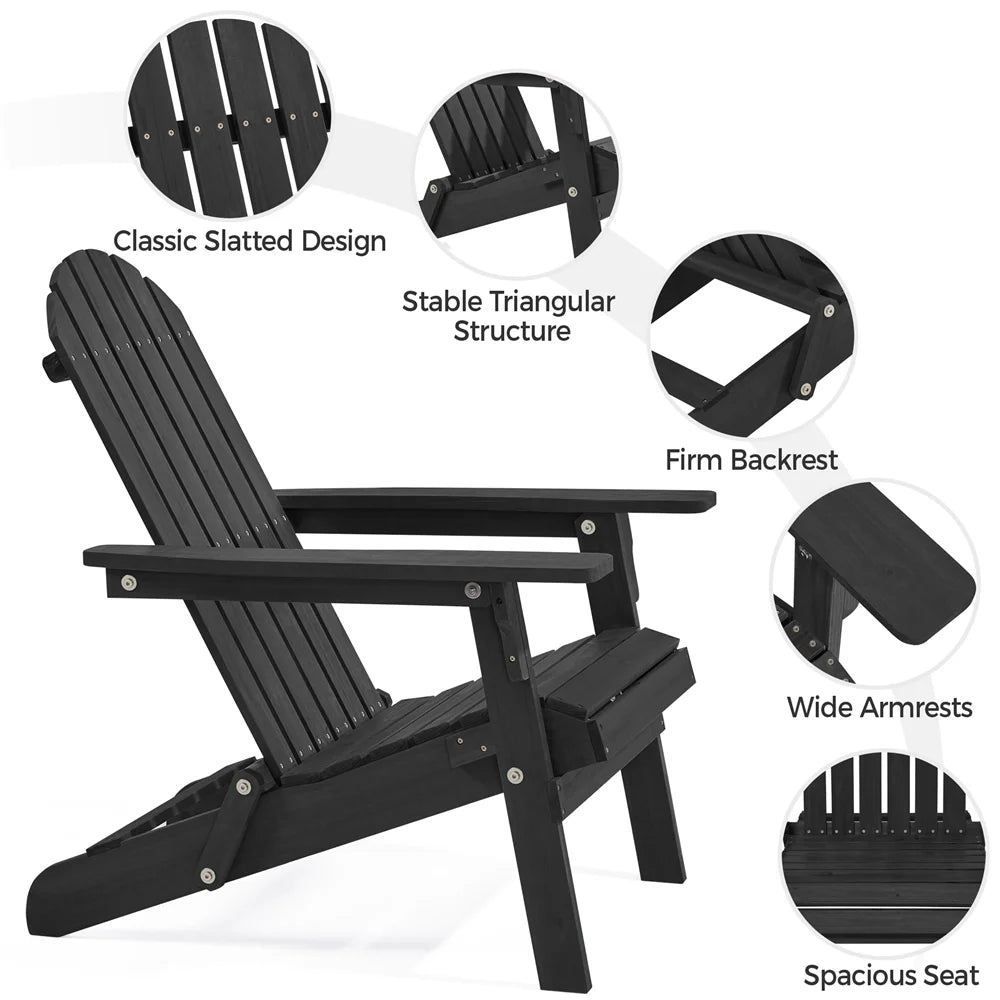 Folding Wooden Adirondack Chair I3322