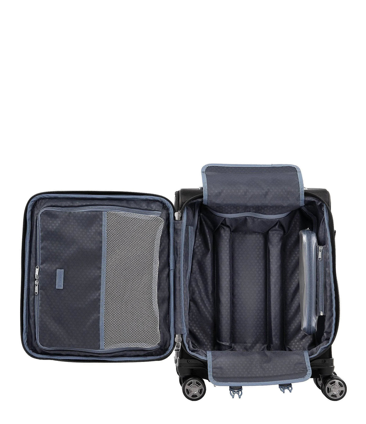 Shadow Black Expandable Carry On Spinner G911006
