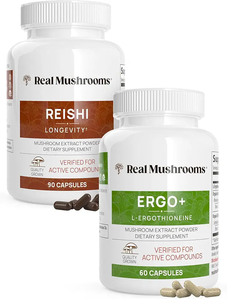 Ergothioneine and Reishi Mushroom Extracts Vegan Gluten Free R663305