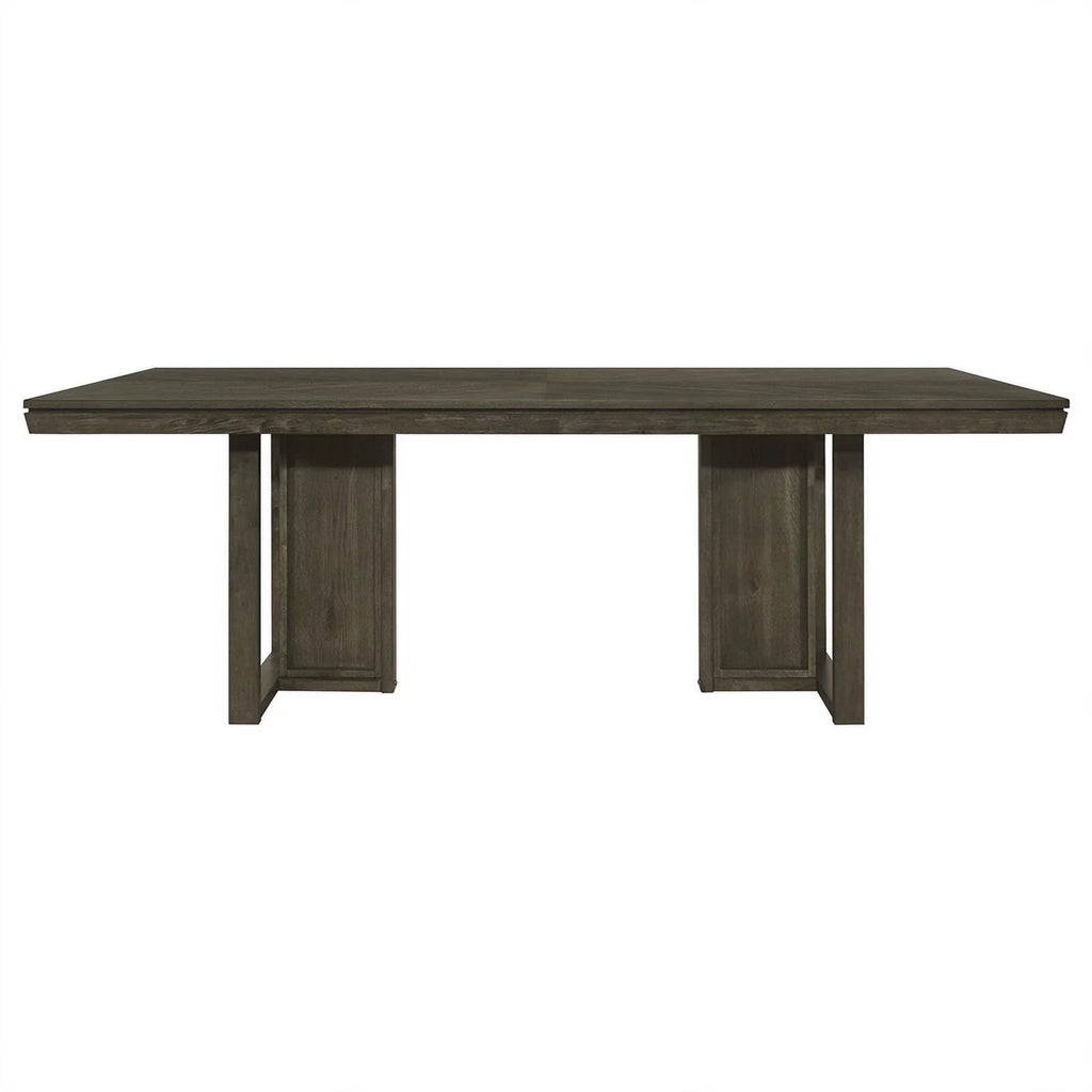 9-piece Wood Rectangular Dining Table Set R277