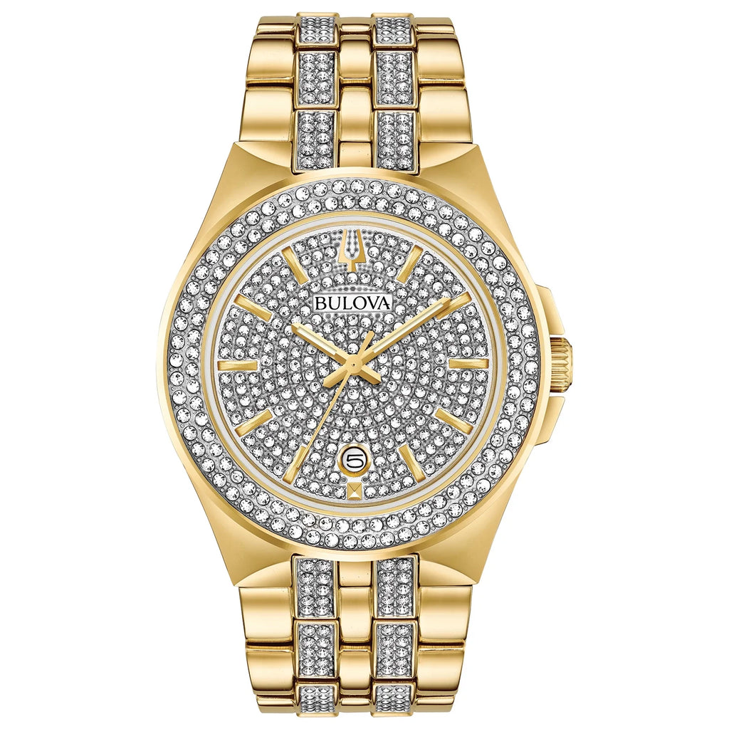 Gold-Tone PVD Watch and Dog Tag Pendant Box Set Z18045