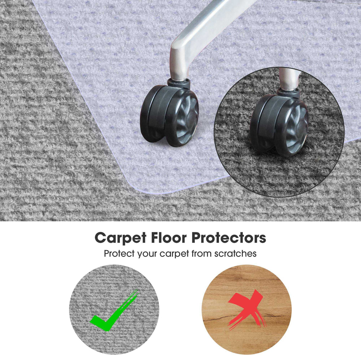 PVC Floor Mats 60"x46" 2 Pack L724426
