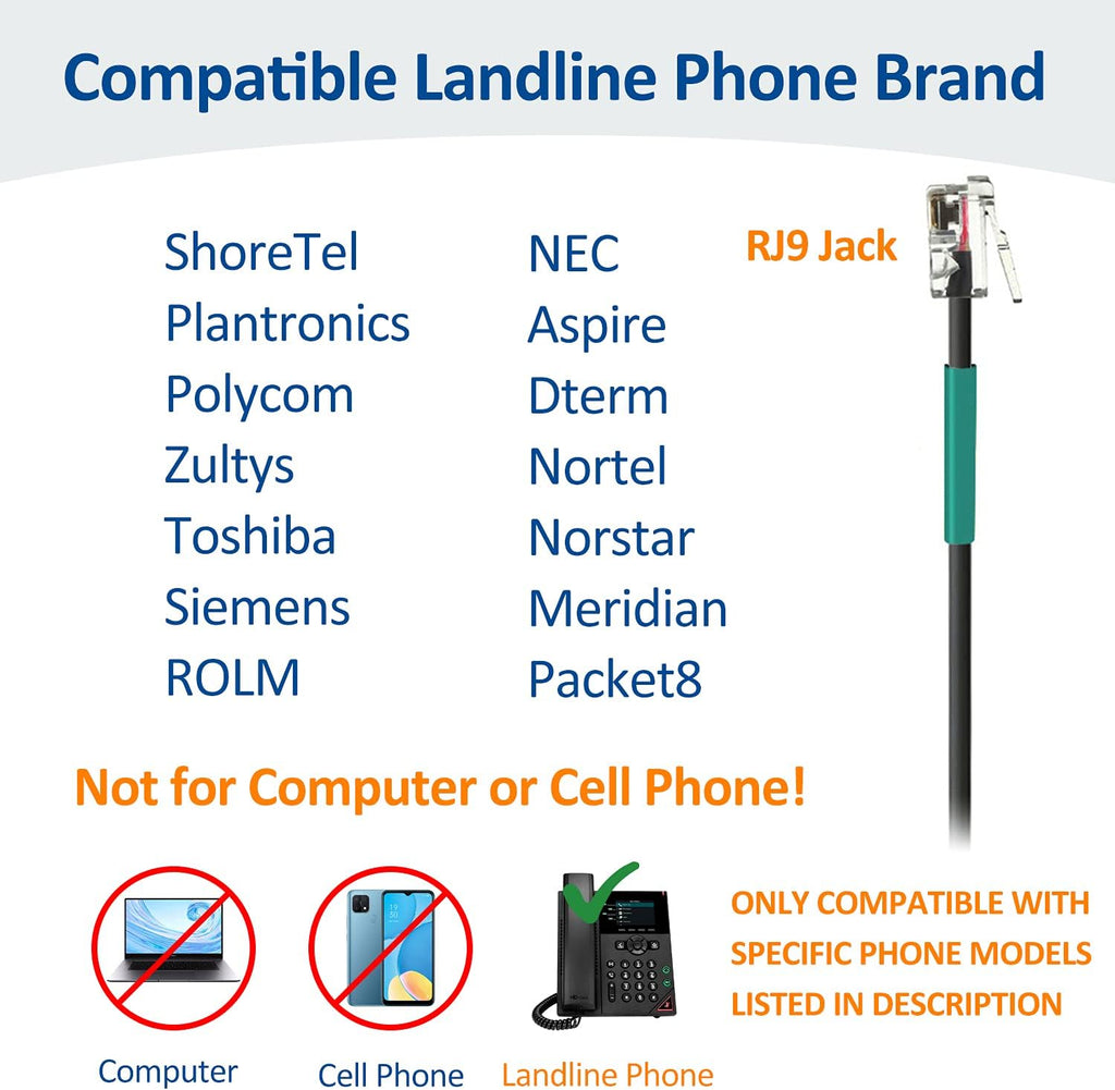Corded Telephone Headset with Noise Canceling Mic G8243