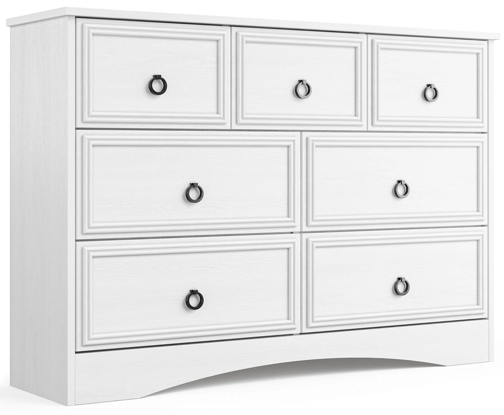 7 Drawer Gray Dresser M395
