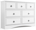 7 Drawer Gray Dresser M395