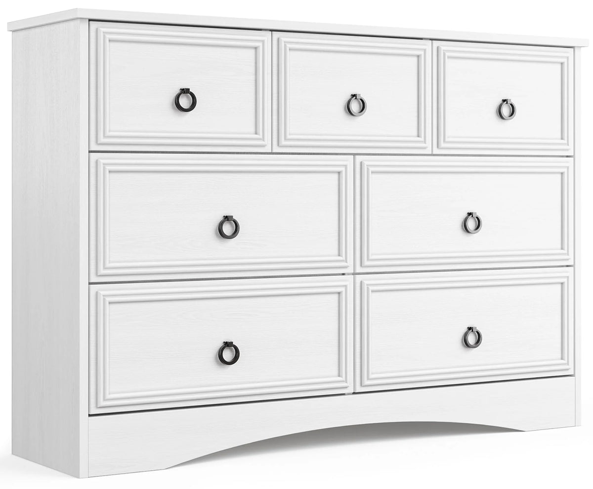 7 Drawer Gray Dresser M395