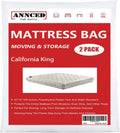2 Packs 4 mil Thick Polyethylene Mattress Bag, California King X5274