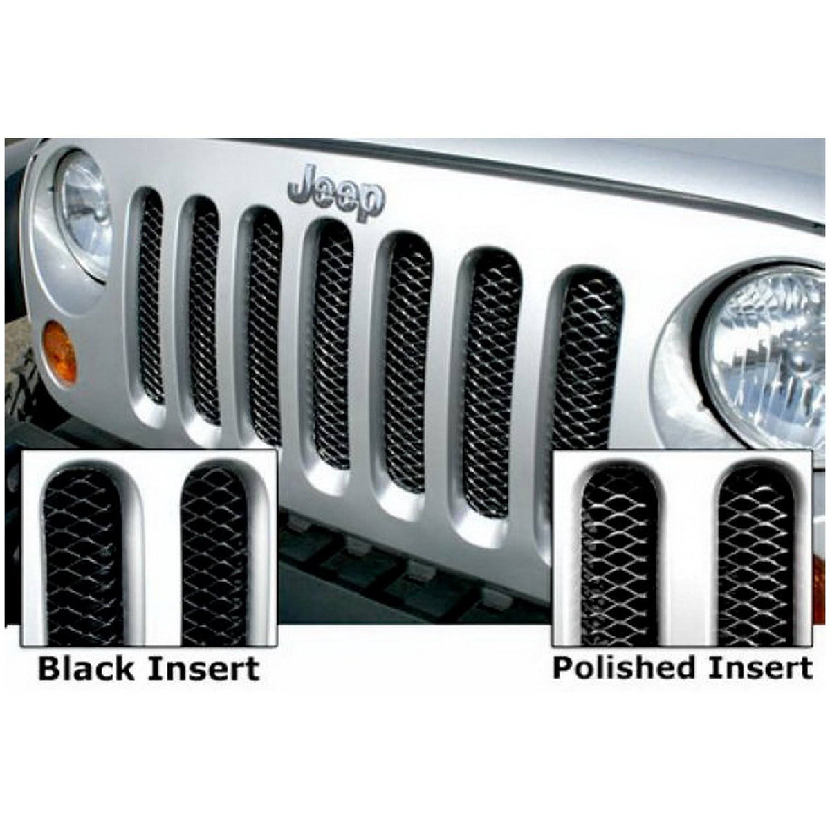 Black Jeep Wrangler Grille K2889