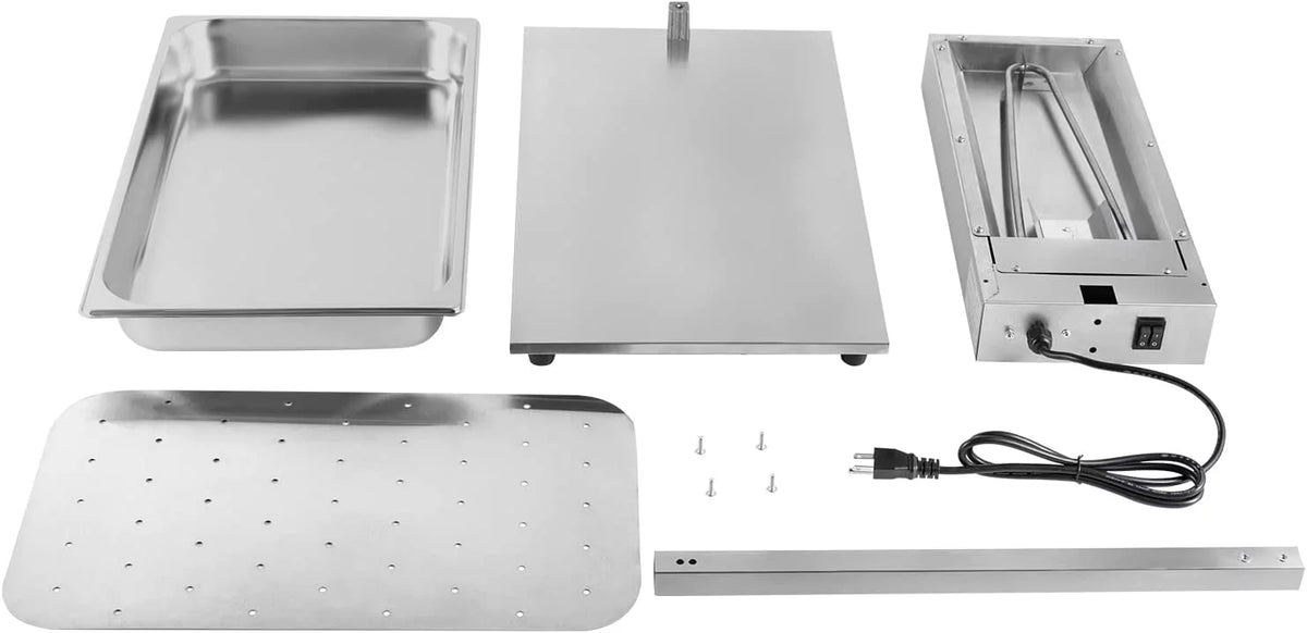 Stainless Steel French Fry Warmer with Heat Lamp F538