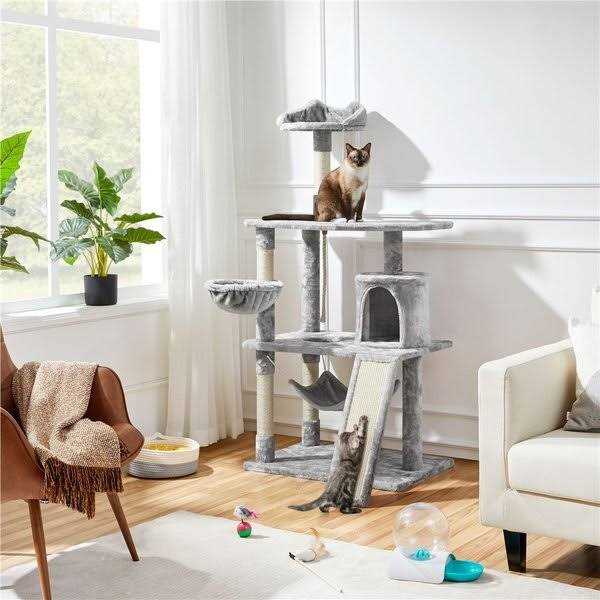61.5-in Plush Cat Tree Condo J2656