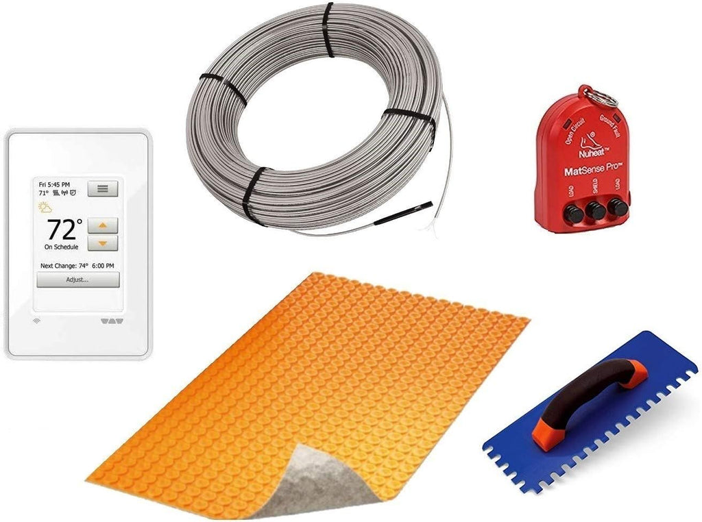 43 Square Feet Floor Heating Kit with WiFi Touchscreen Thermostat Z9815