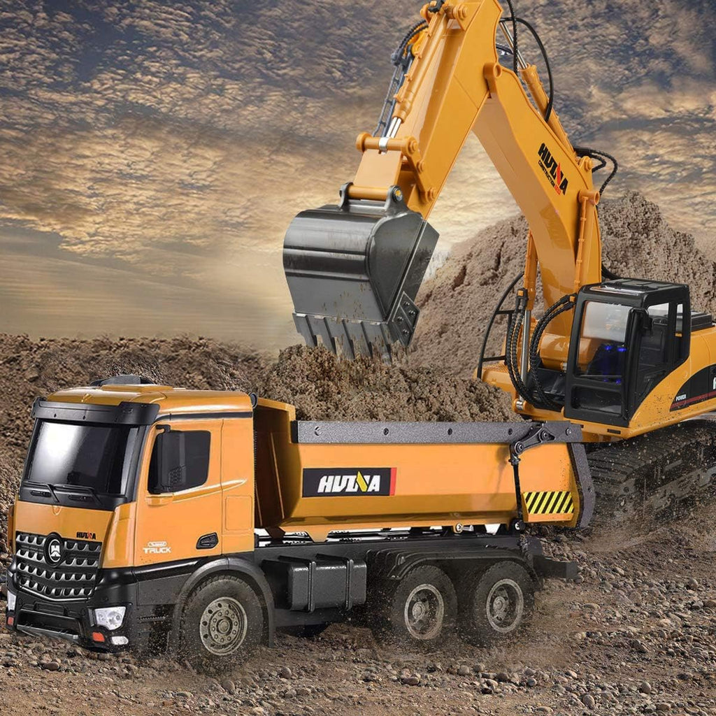 Remote Control Dump Truck Toy 1/14 Scale T6061