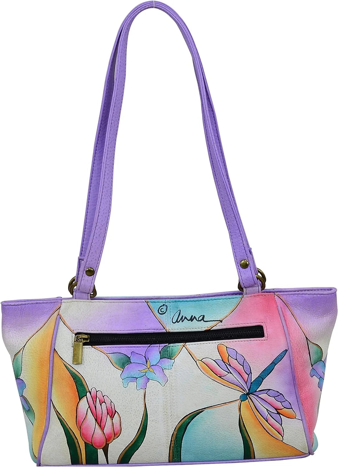 Genuine Leather Small Tote Handbag H8471