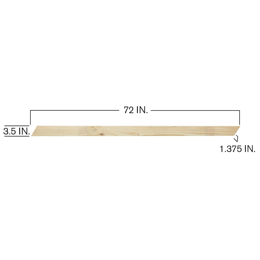 6 ft. Pressure-Treated Pine Stair Rails with Black Brackets F326775