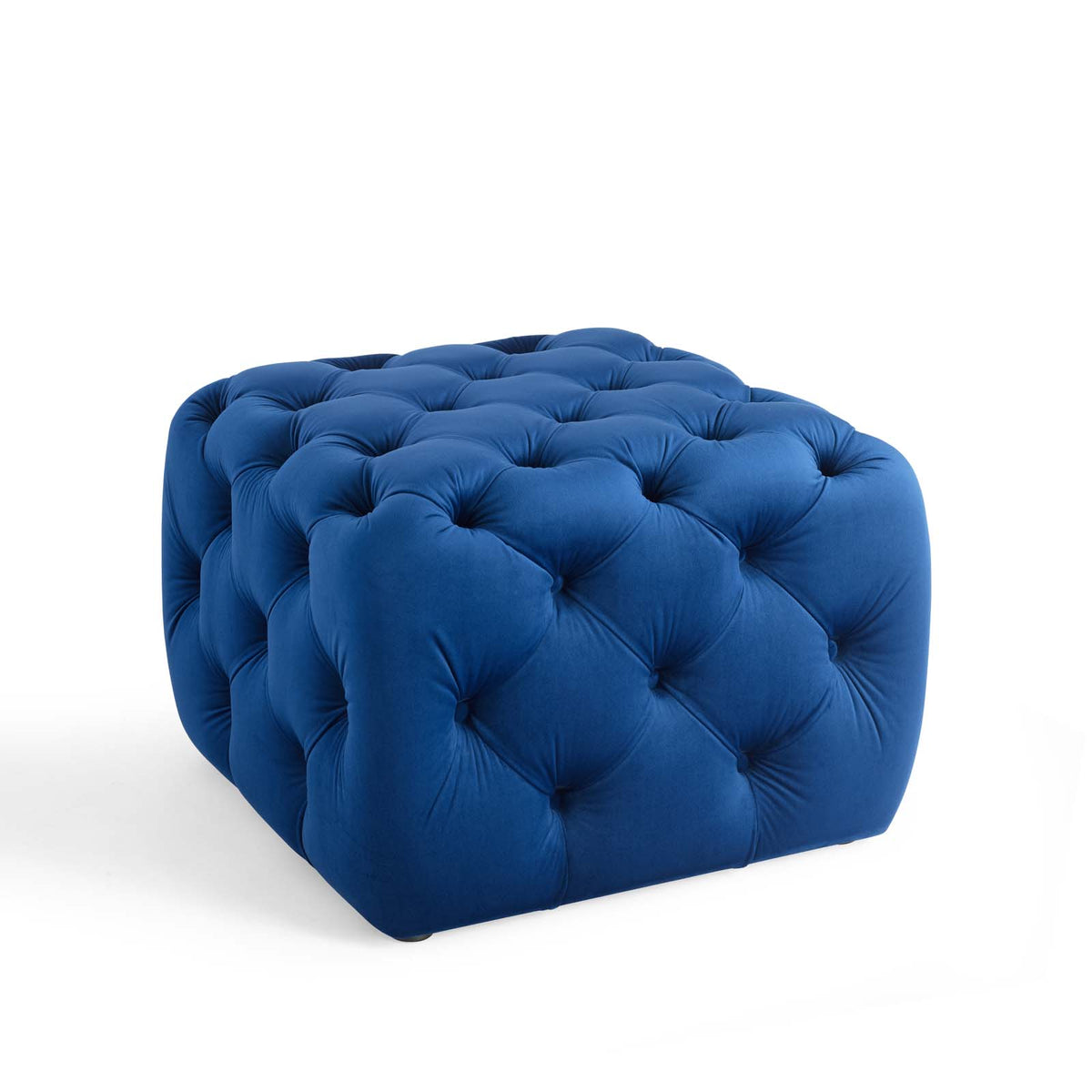 Tufted Velvet Accent Chair Ottoman I45323