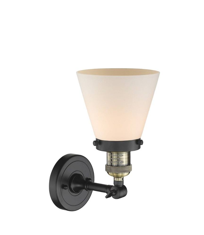 Small Cone 1 Light Semi Flush Mount C1132