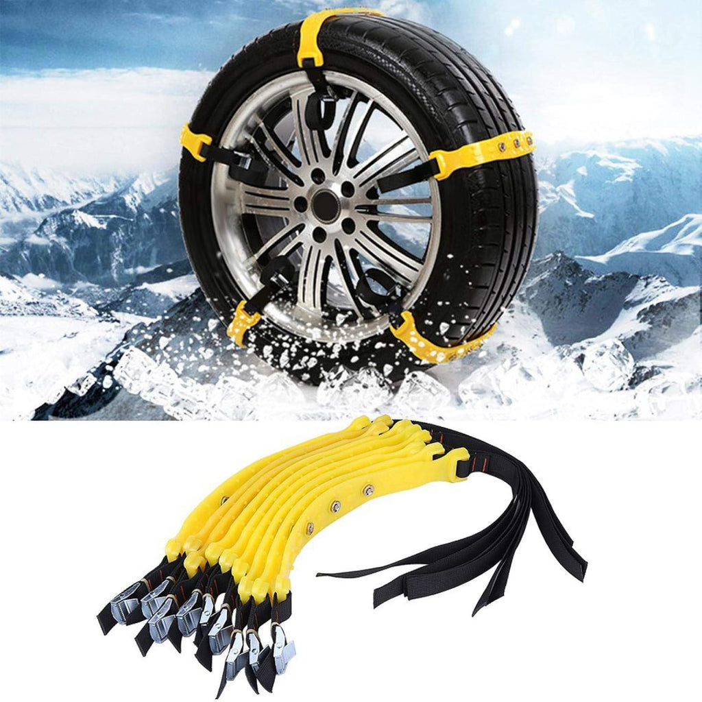 10pcs Universal Tire Anti-Skid Snow Chains for Car Truck SUV D534938