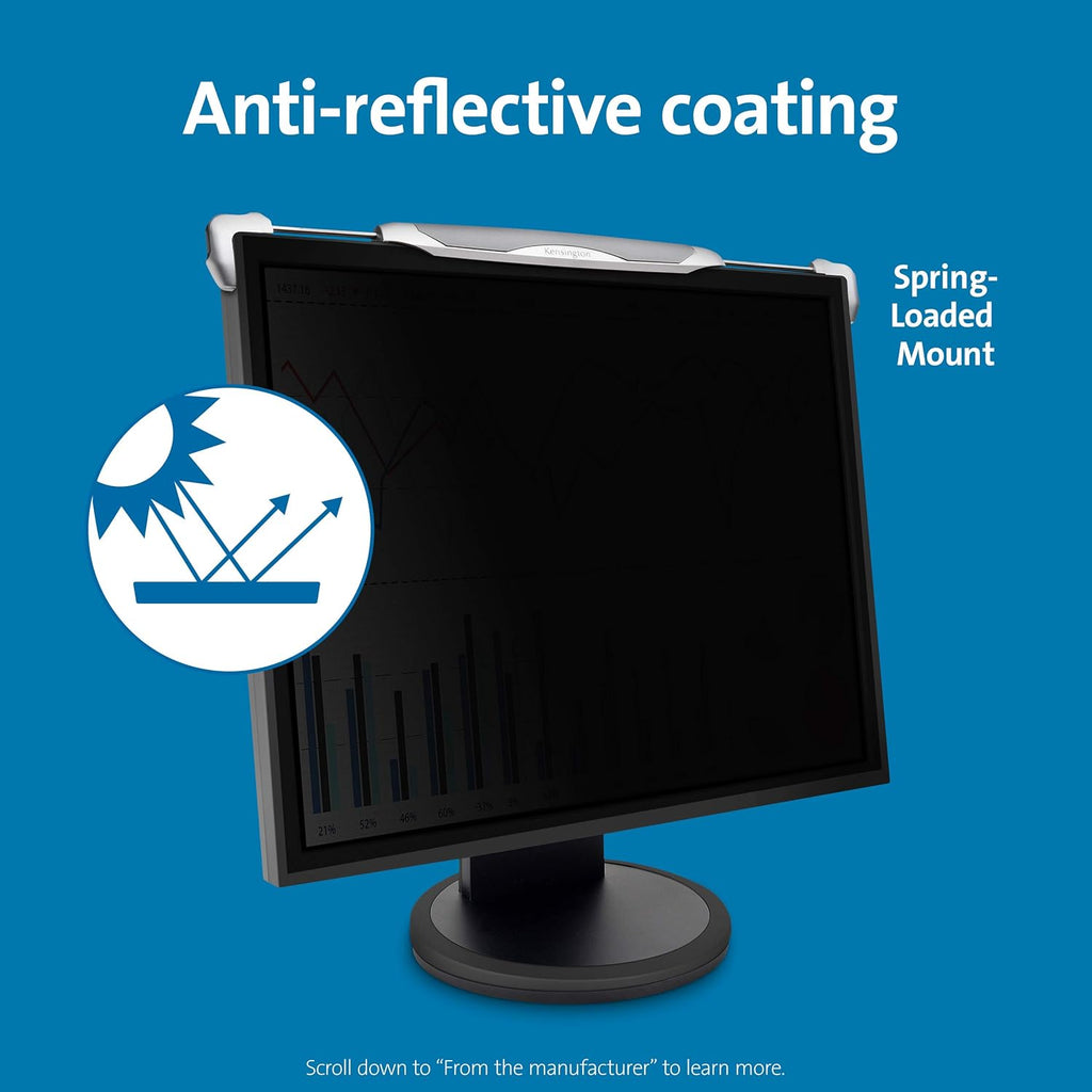 Black Privacy Screen for 22-Inch to 24-Inch Widescreen Monitors H662167