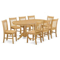 9-piece Oak Wood Dinette Set N8795
