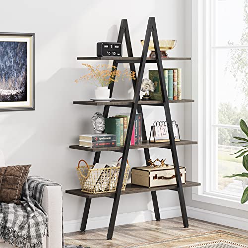 4-Tier Industrial Ladder Bookshelf G359268