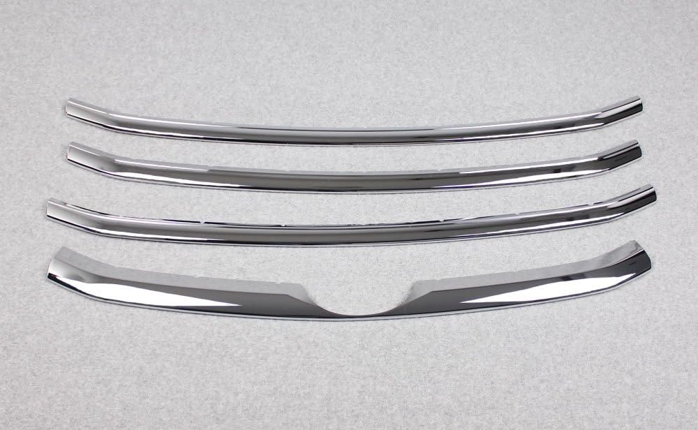 Chrome Front Grill Grille Cover Trim For Toyota Highlander 2014 2015 2016 -4PCS A78394