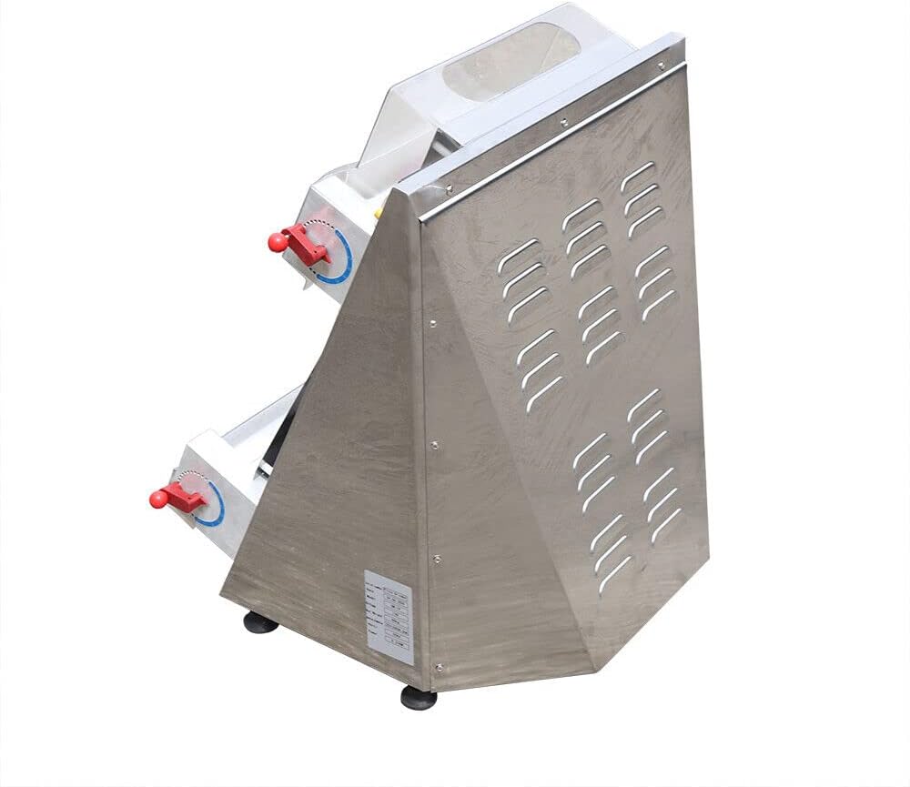 Pizza Dough Roller Sheeter, 370W 3-15 inch Commercial Pizza Dough Press Machine Q424
