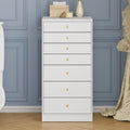 White 7 Drawer Dresser D903