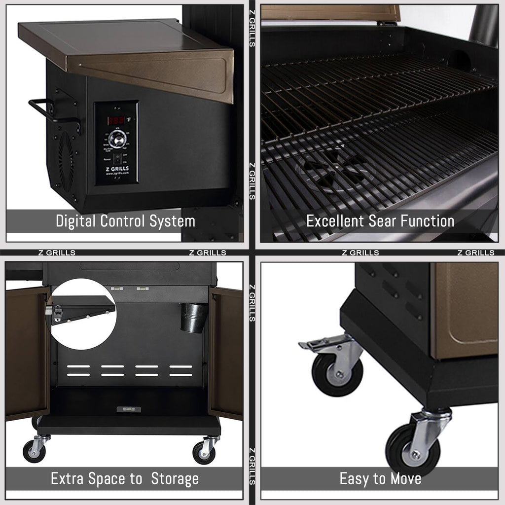600d Wood Pellet Grill Smoker S6235