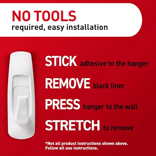Large Utility Hooks, 7 Hooks, 12 Strips U5805