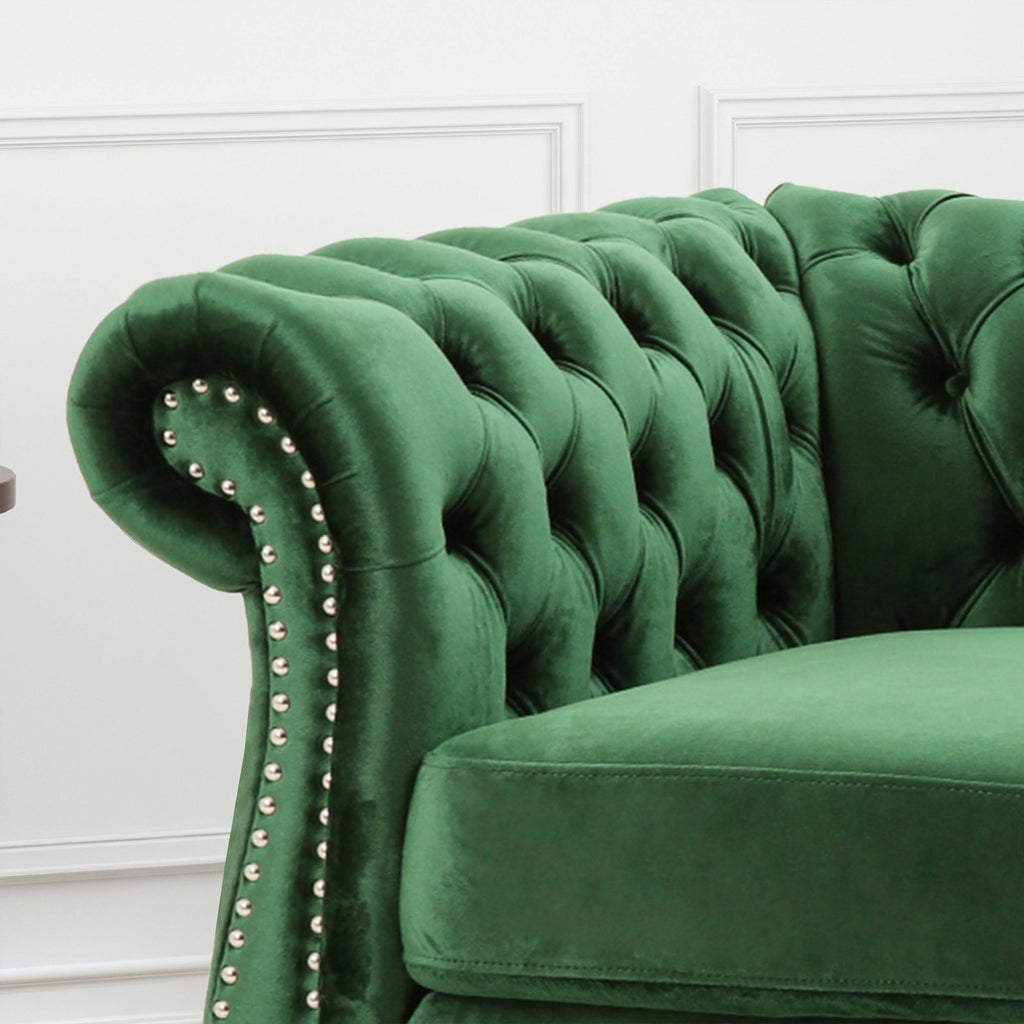 Dark Gray Velvet Club Chair L103069