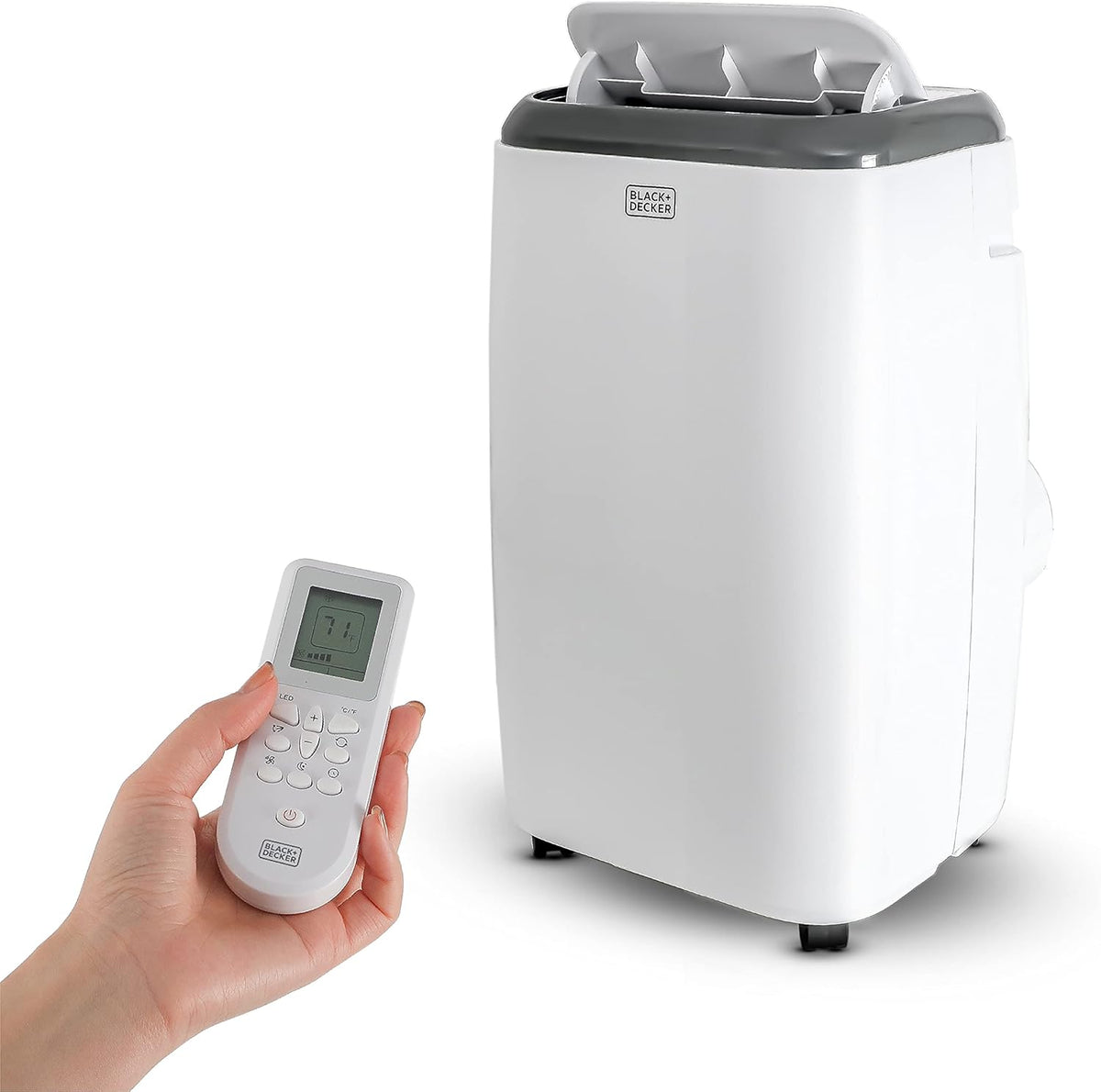 White 14,000 BTU Portable Air Conditioner with Heat Y952