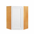 White 30 inch Wide x 27 inch Tall 1 Door Wall Cabinet S48109
