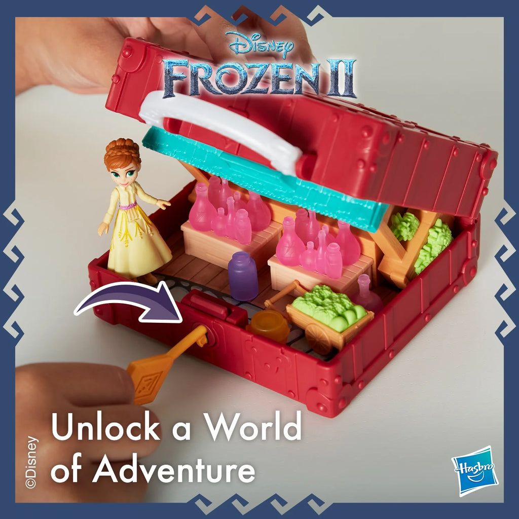 Frozen 2 Portable Pop-up Village Playset with Anna Doll M560356
