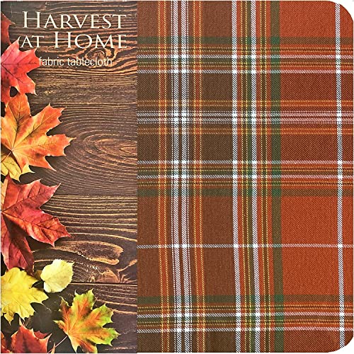 70 Inch Round 100% Cotton Plaid Tablecloth A508