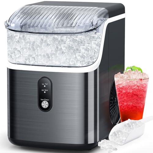 Portable Countertop Nugget Ice Maker 34Lbs/Day Self-Cleaning N354