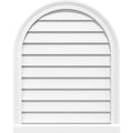 Round Top Surface Mount PVC Gable Vent with Brickmould W4200