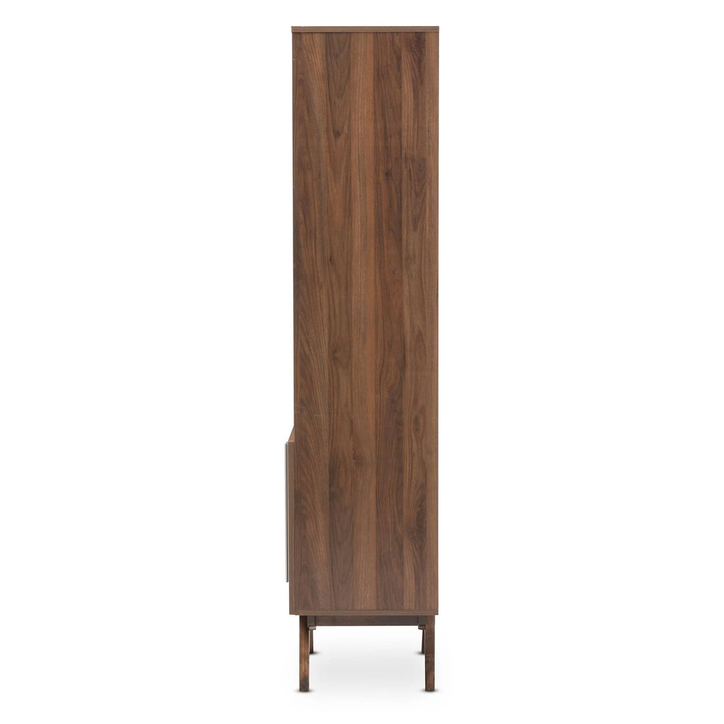 Walnut Brown Wood Bookcase P91775