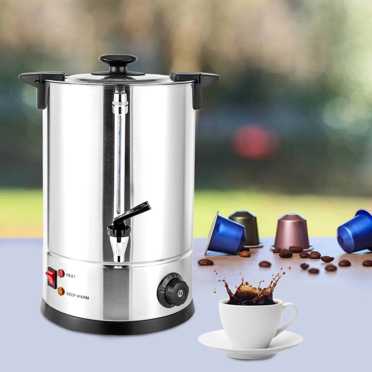 12L Stainless Steel Coffee Urn B136