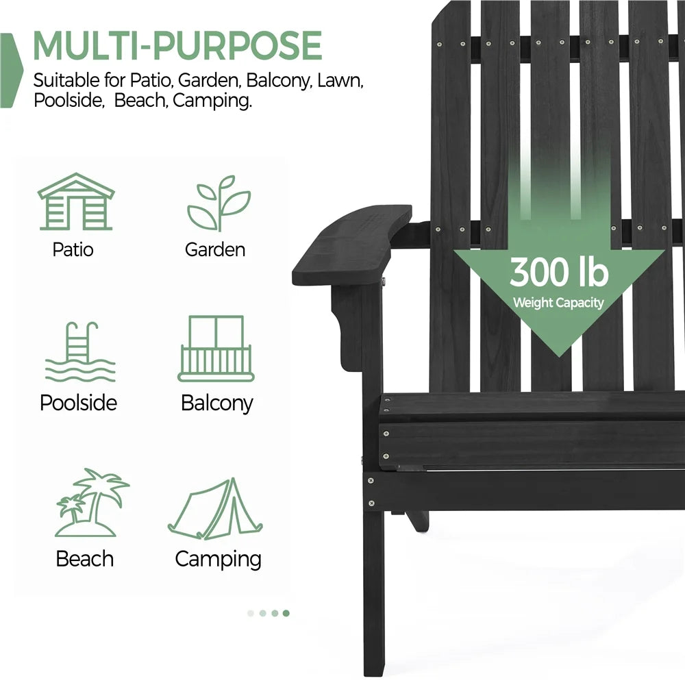 Folding Wooden Adirondack Chair I3322