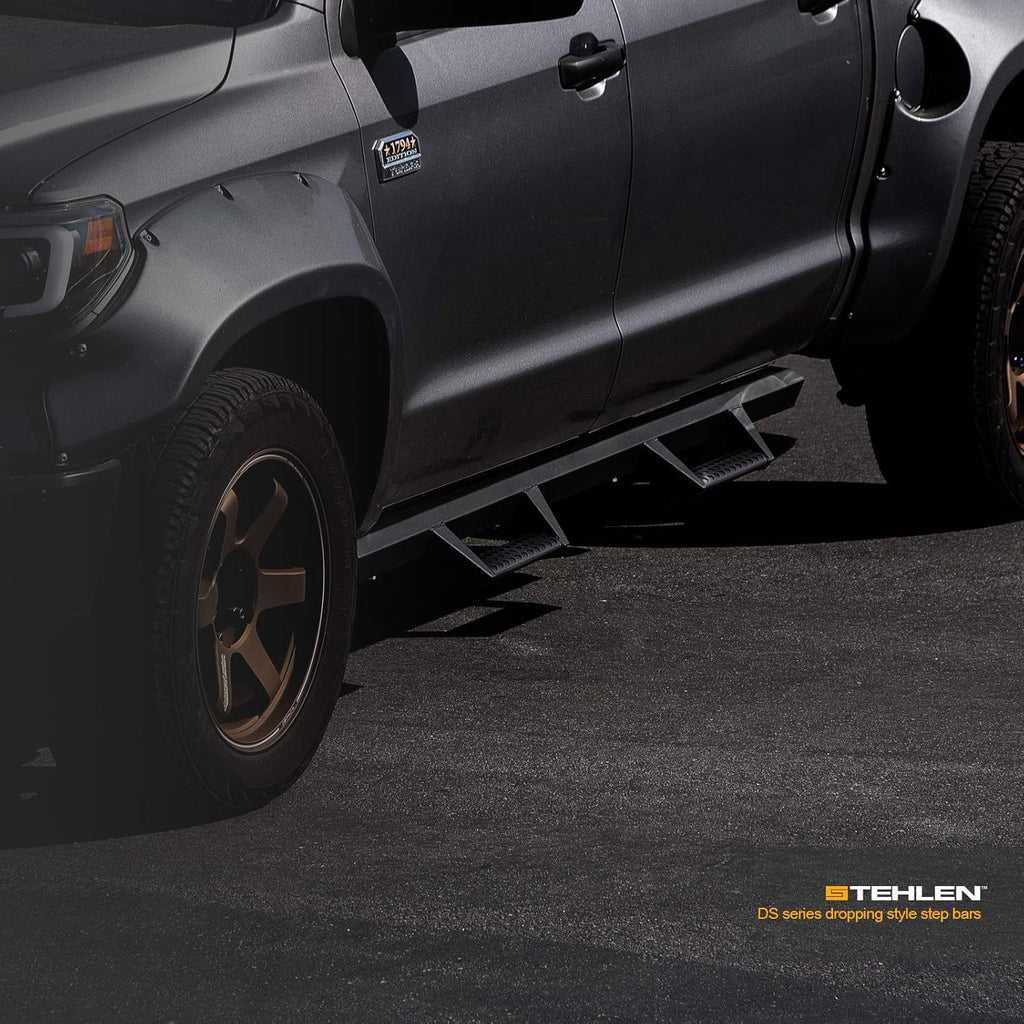Matte Black Nerf Bars Running Boards for Ford F150 SuperCrew Cab T262