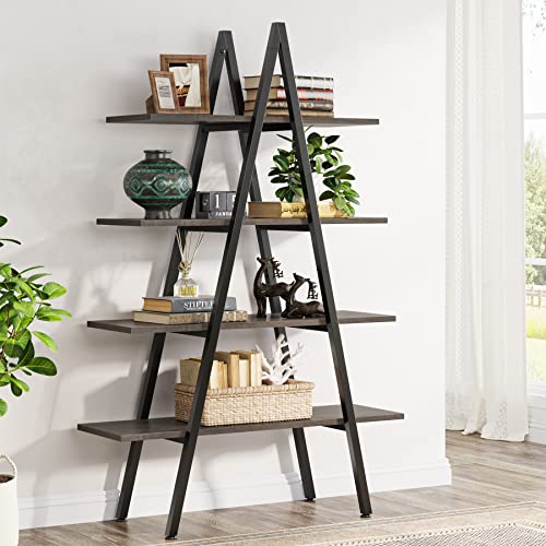4-Tier Industrial Ladder Bookshelf G359268