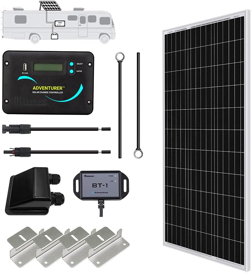 400 Watts 12 Volts Monocrystalline Solar RV Kit with 30A PWM Charge Controller Z5501